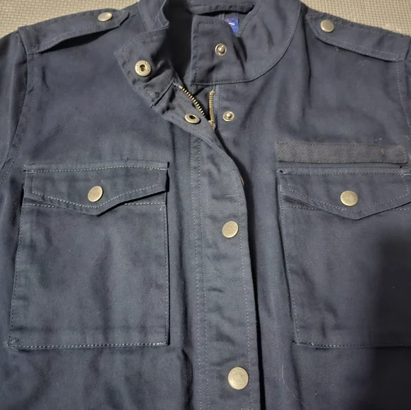Navy Utility Jacket - Picture 2 of 4
